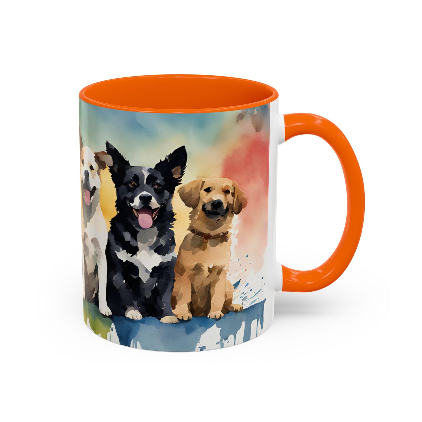 Multicoloured Doggies 02 Accent Mug 11oz