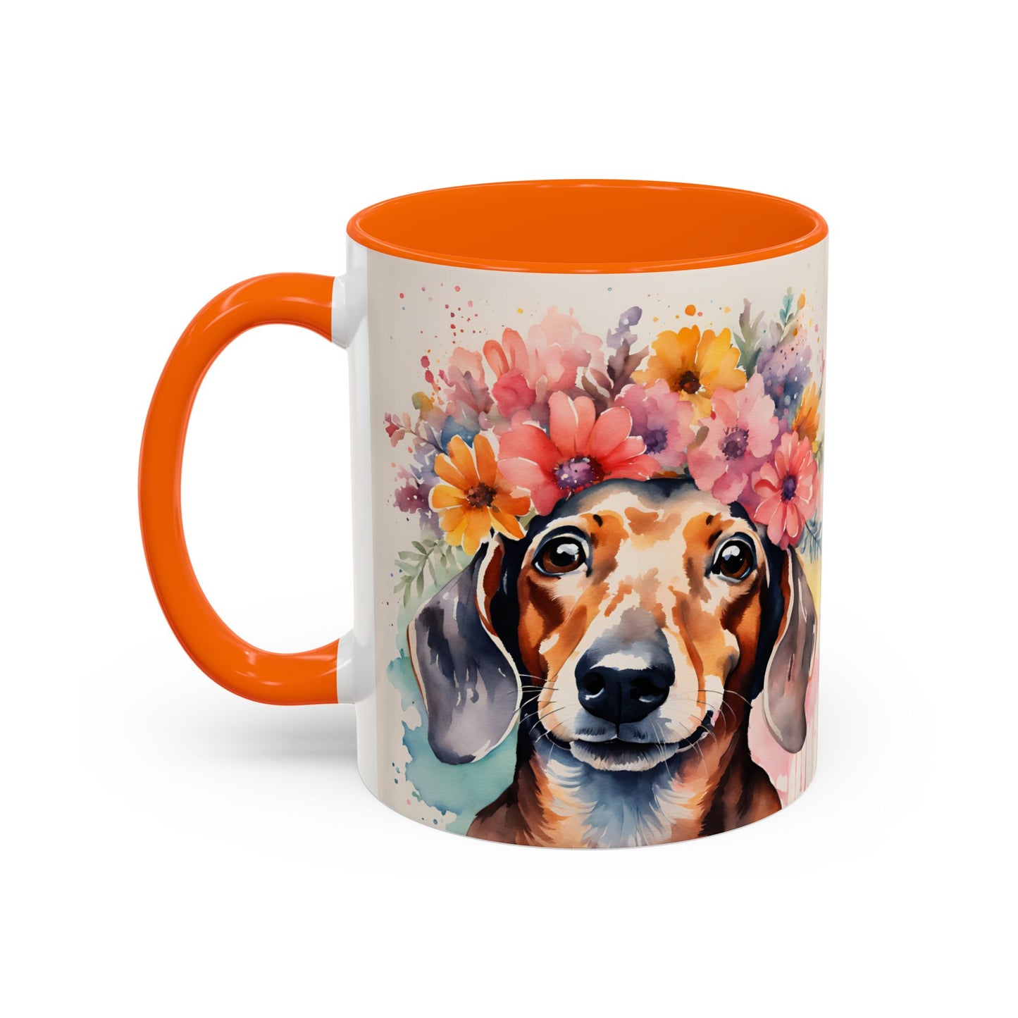 Dachshund 01 Accent Coffee Mug - Dog Lover Gift