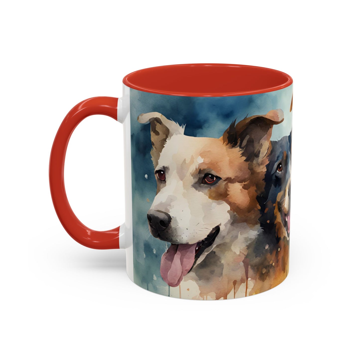 Multicoloured Doggies 5 Accent Mug 11oz