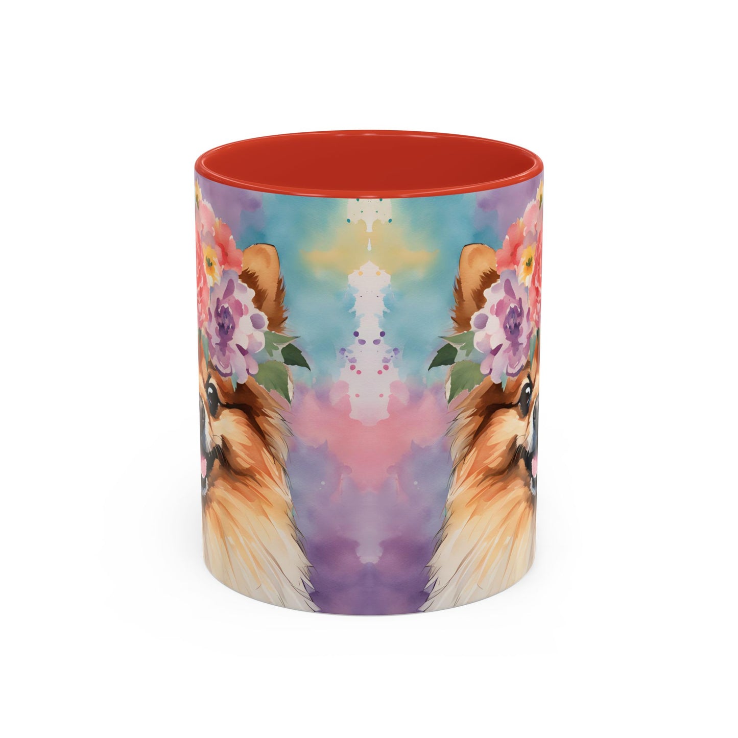 Pomeranian 01 Accent Coffee Mug - Dog Lover Gift