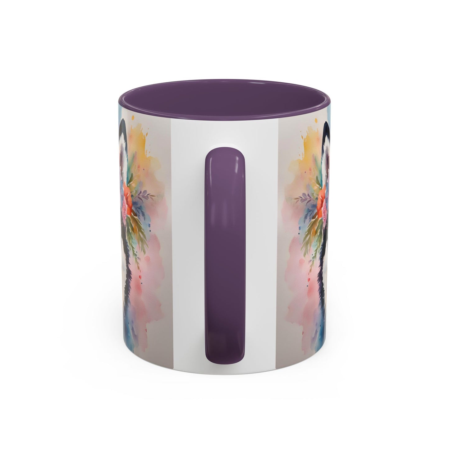 Husky 04 Accent Coffee Mug - Dog Lover Gift