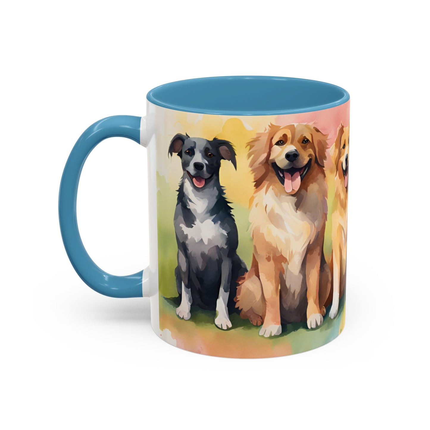 Multicoloured Doggies 08 Accent Mug 11oz
