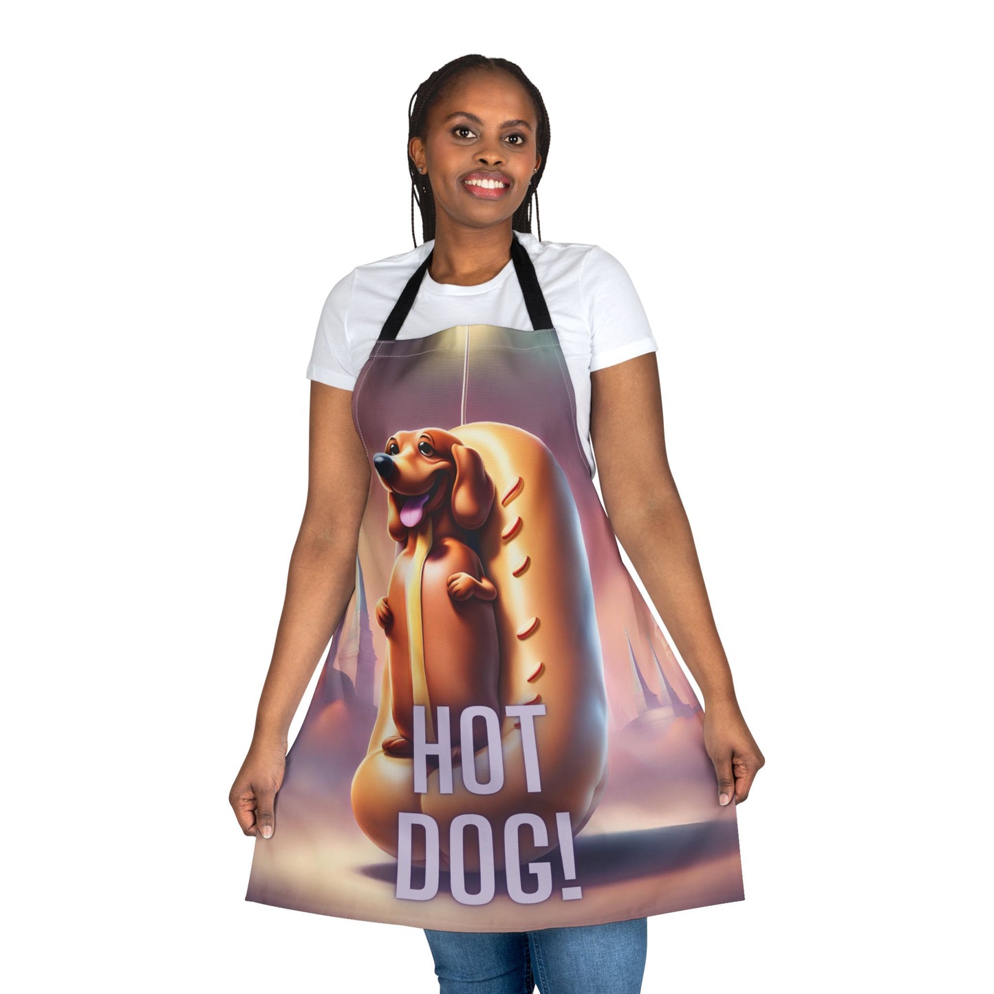 Hot Dog 1 Apron, 5 Color Straps (AOP)
