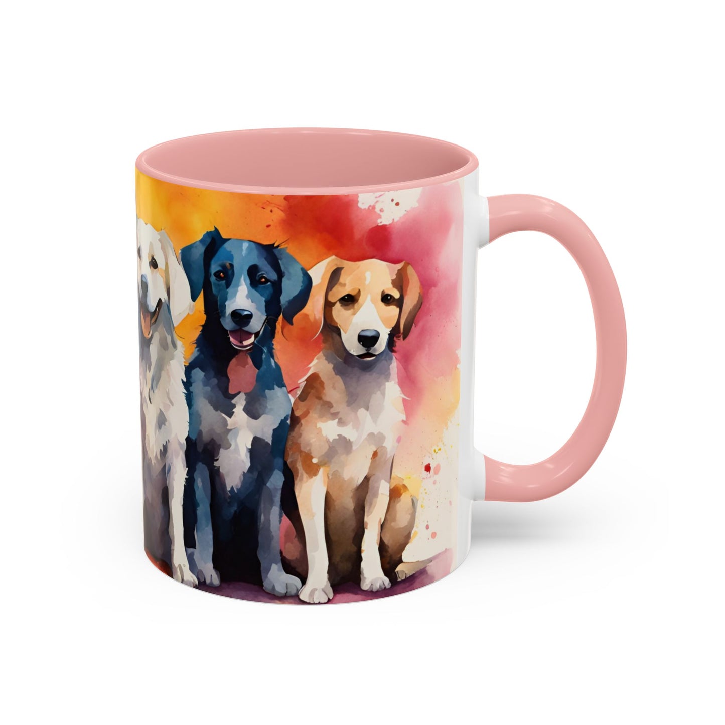 Multicoloured Doggies 07 Accent Mug 11oz
