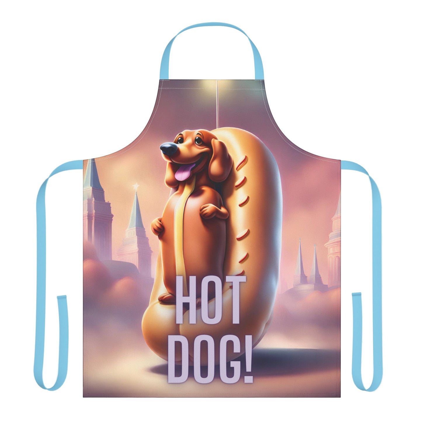 Hot Dog 1 Apron, 5 Color Straps (AOP)