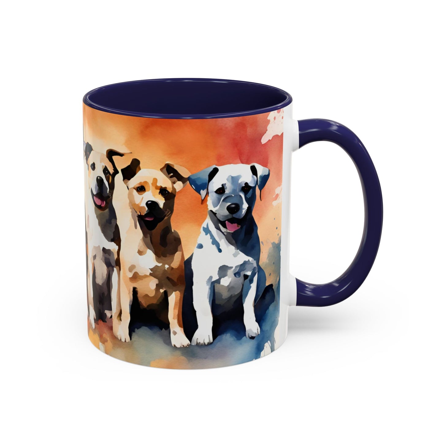 Multicoloured Doggies 04 Accent Mug 11oz