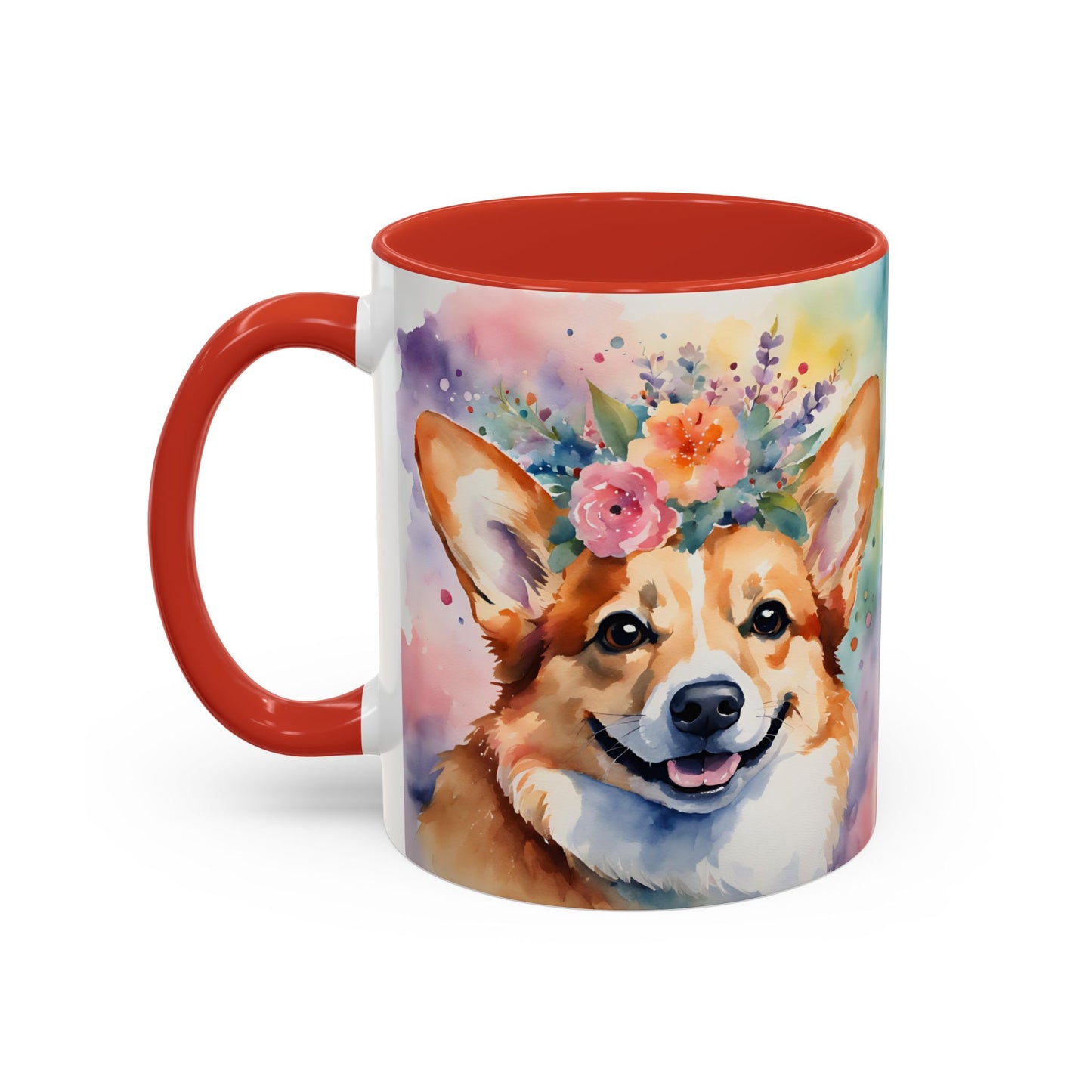 Corgi 04 Accent Coffee Mug - Dog Lover Gift