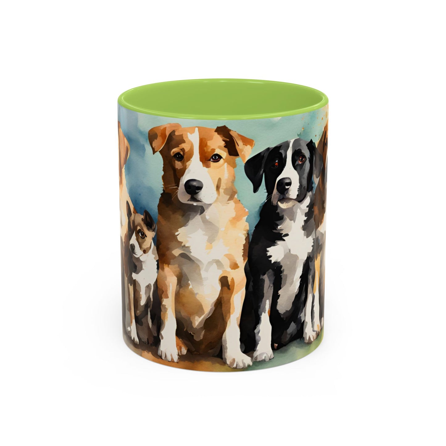 Multicoloured Doggies 09 Accent Mug 11oz