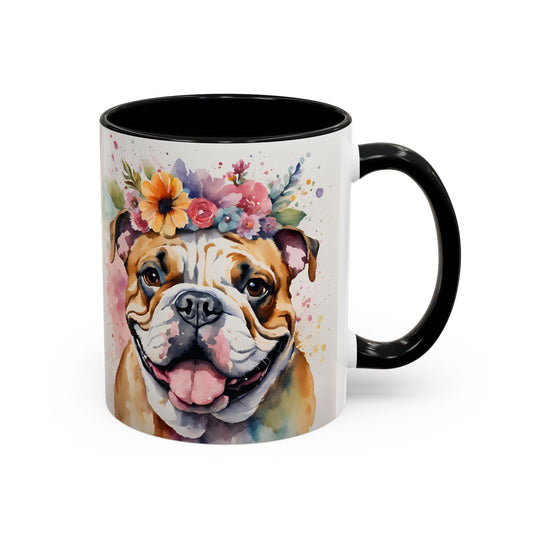 British Bulldog 03 Accent Coffee Mug - Dog Lover Gift