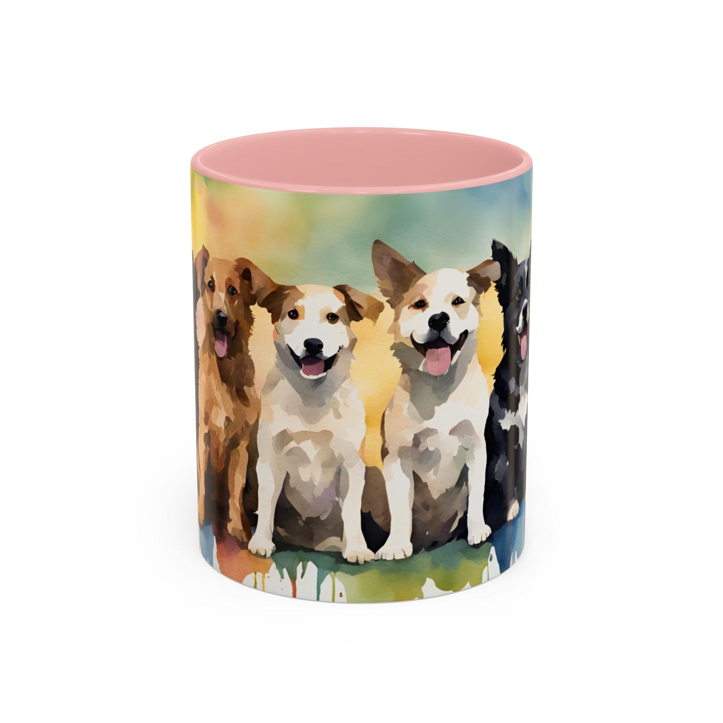 Multicoloured Doggies 02 Accent Mug 11oz