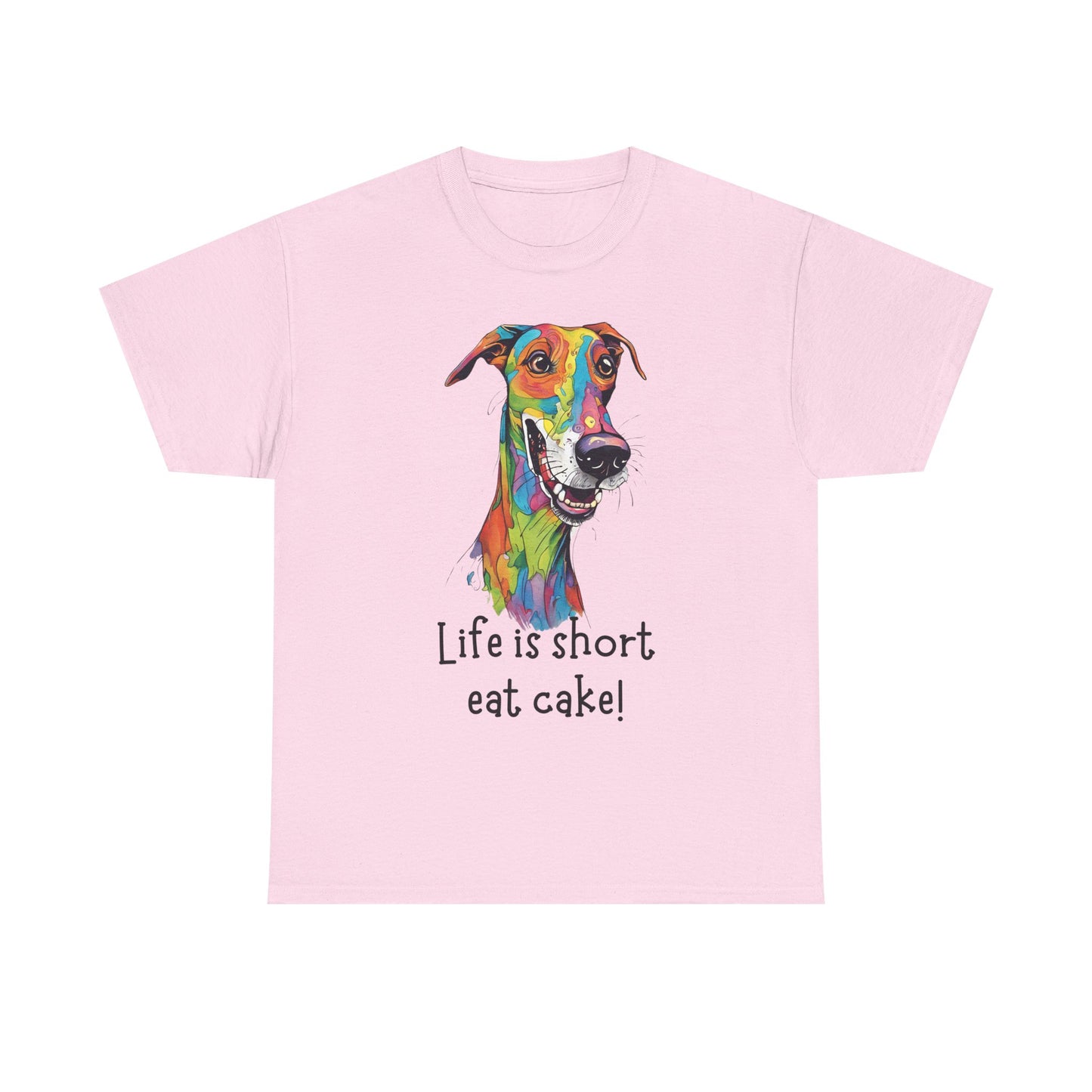Life Is Short, Eat Cake! Unisex Heavy Cotton Tee