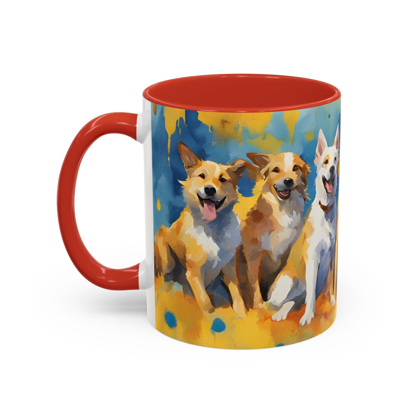Multicolored Doggies 01 Accent Mug 11oz