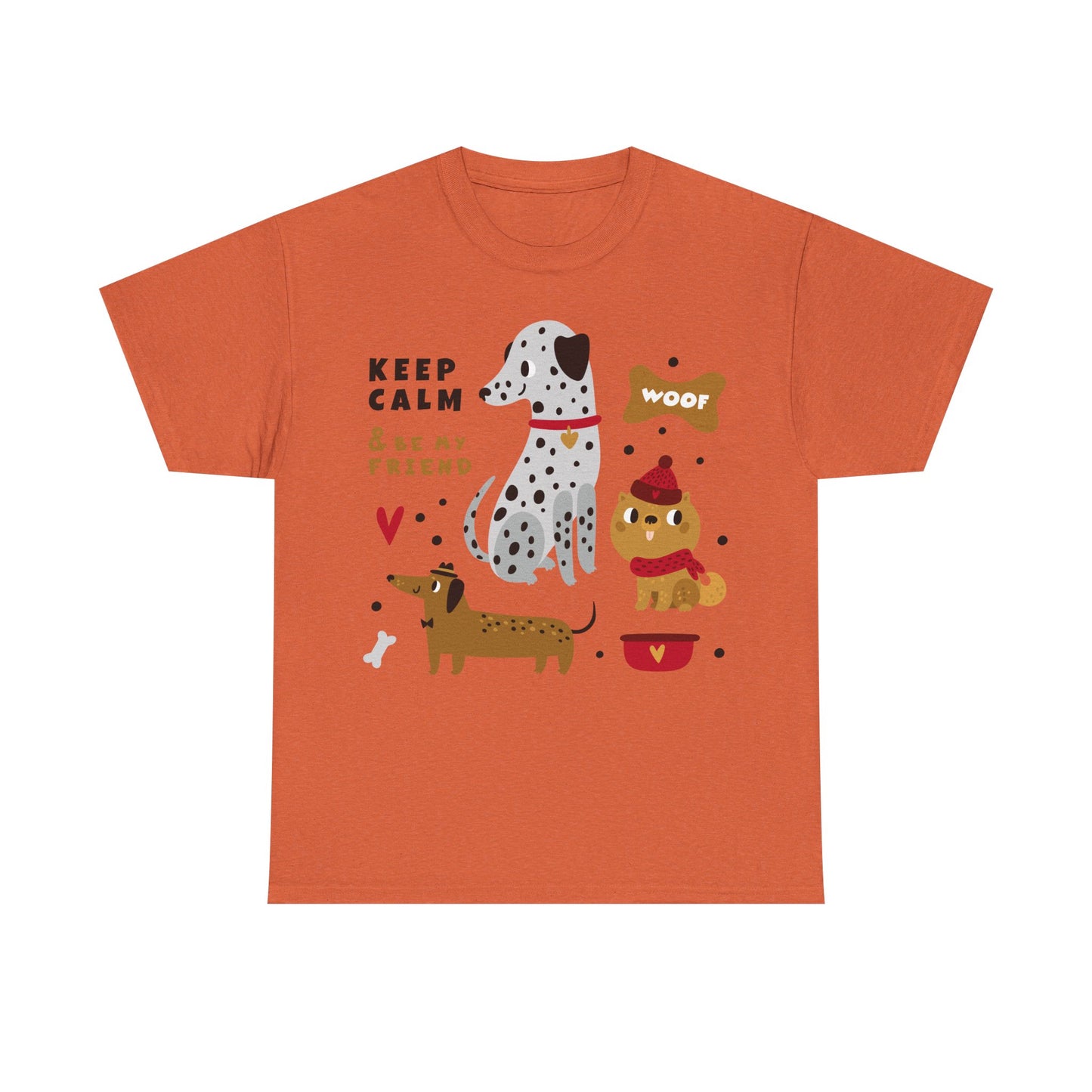 Keep Calm And Be My Friend Unisex Heavy Cotton Tee
