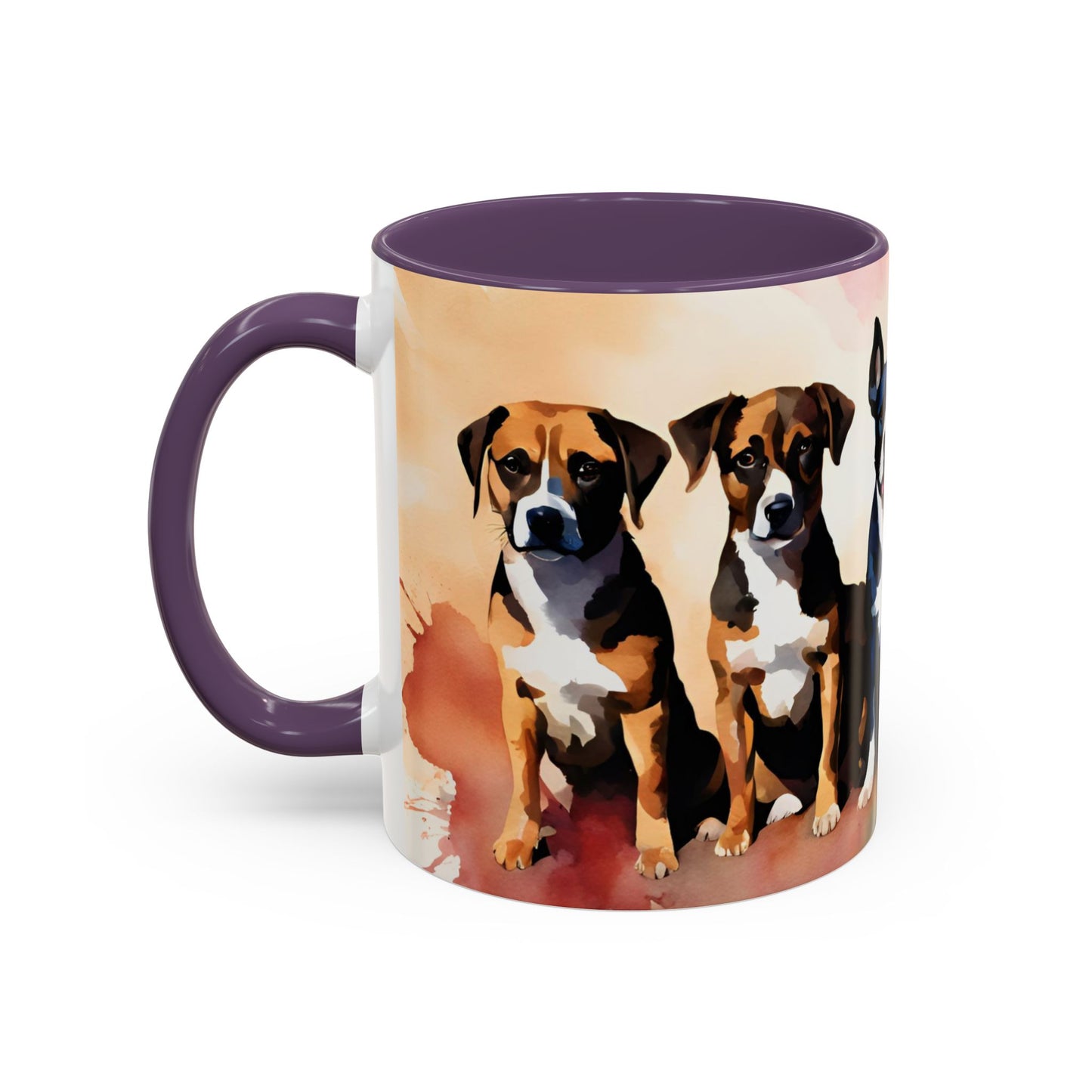 Multicoloured Doggies 04 Accent Mug 11oz