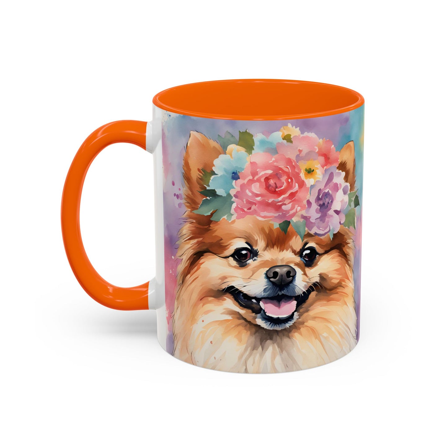 Pomeranian 01 Accent Coffee Mug - Dog Lover Gift