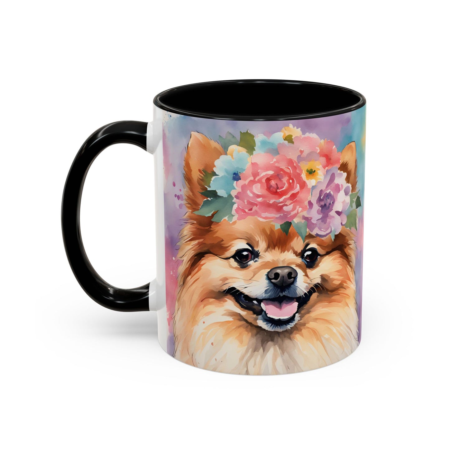 Pomeranian 01 Accent Coffee Mug - Dog Lover Gift