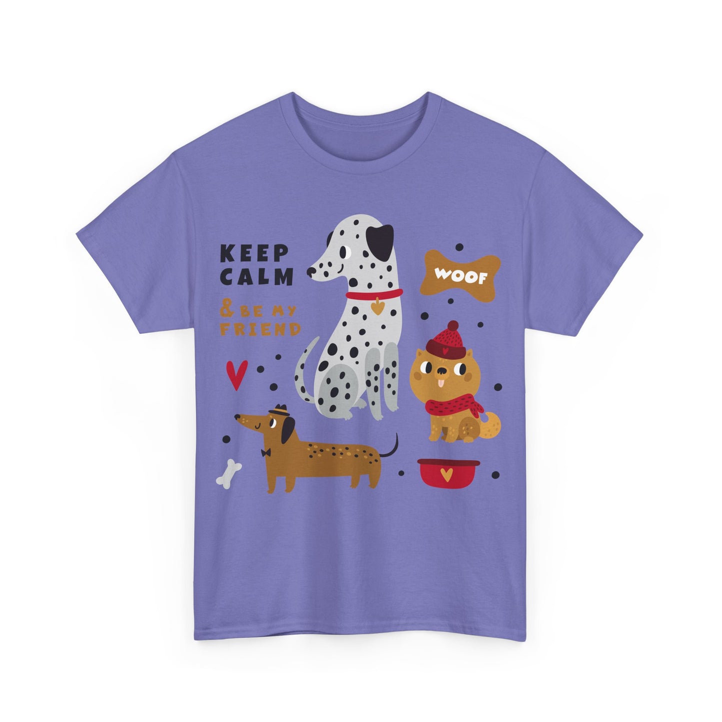 Keep Calm And Be My Friend Unisex Heavy Cotton Tee