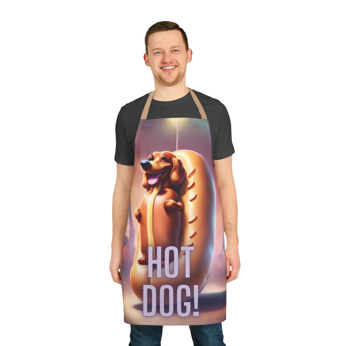 Hot Dog 1 Apron, 5 Color Straps (AOP)