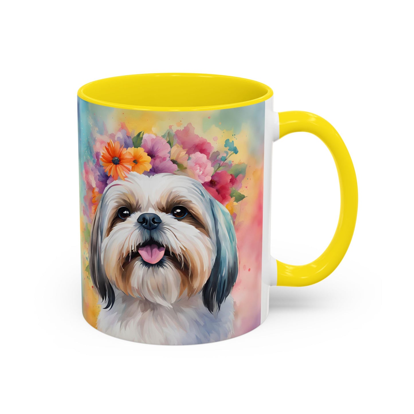 Shih Tzu 01 Accent Coffee Mug - Dog Lover Gift