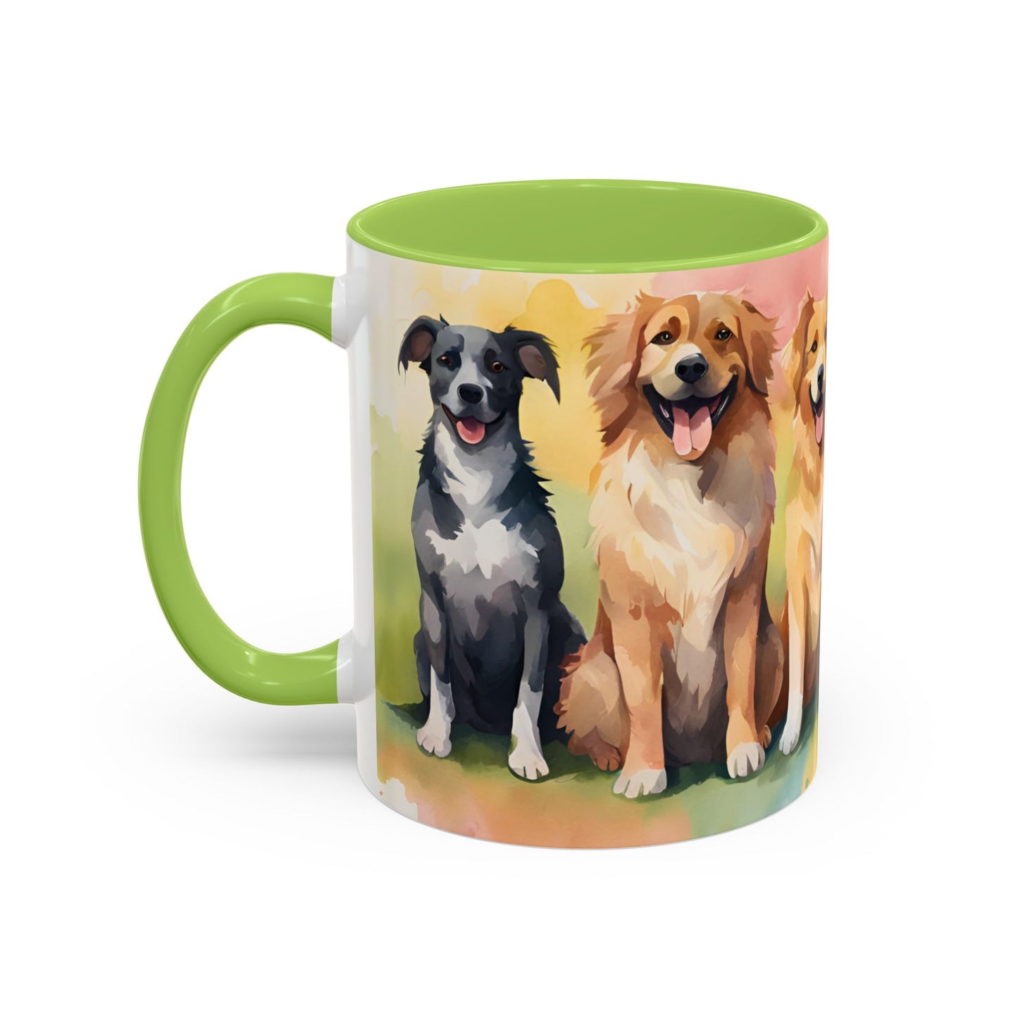 Multicoloured Doggies 08 Accent Mug 11oz