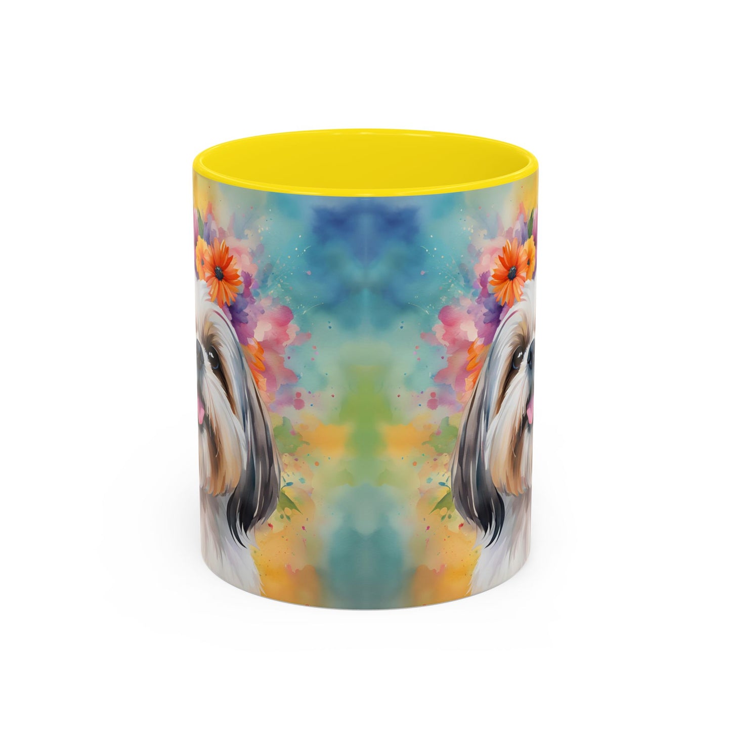 Shih Tzu 01 Accent Coffee Mug - Dog Lover Gift