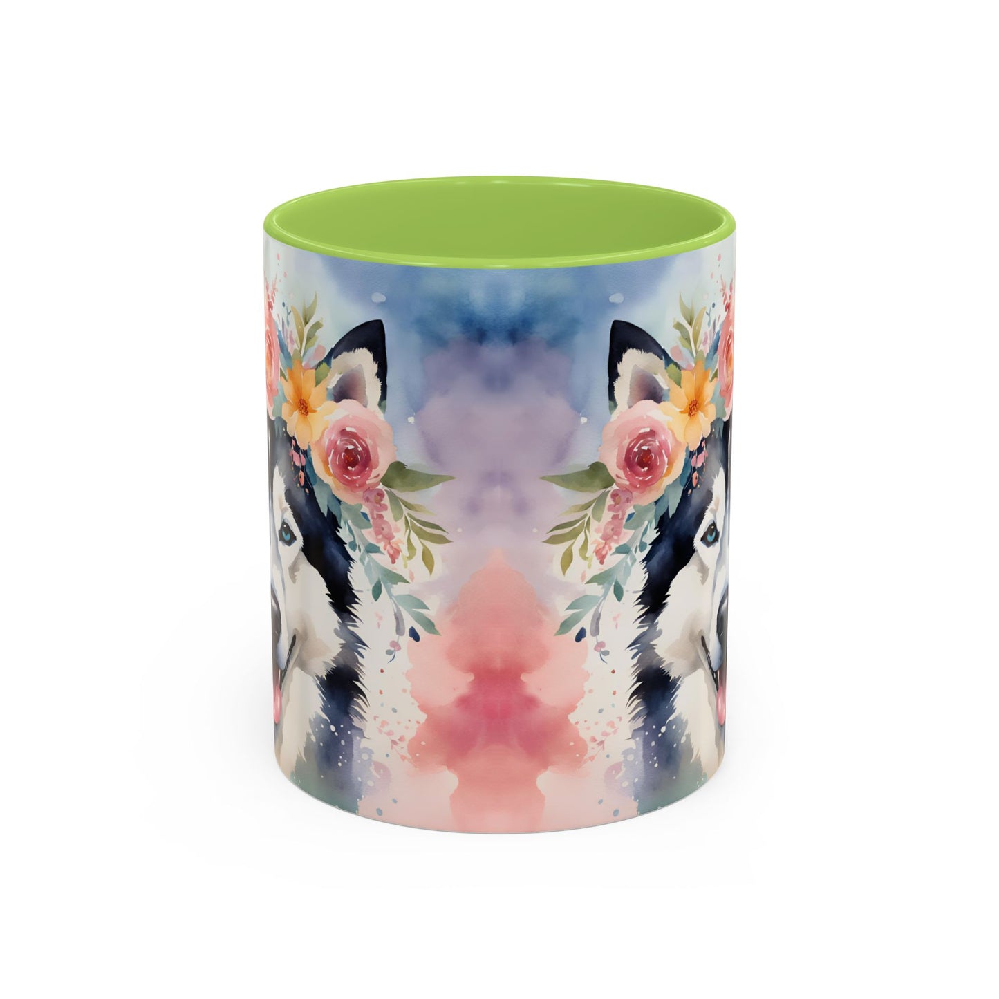 Husky 03 Accent Coffee Mug - Dog Lover Gift