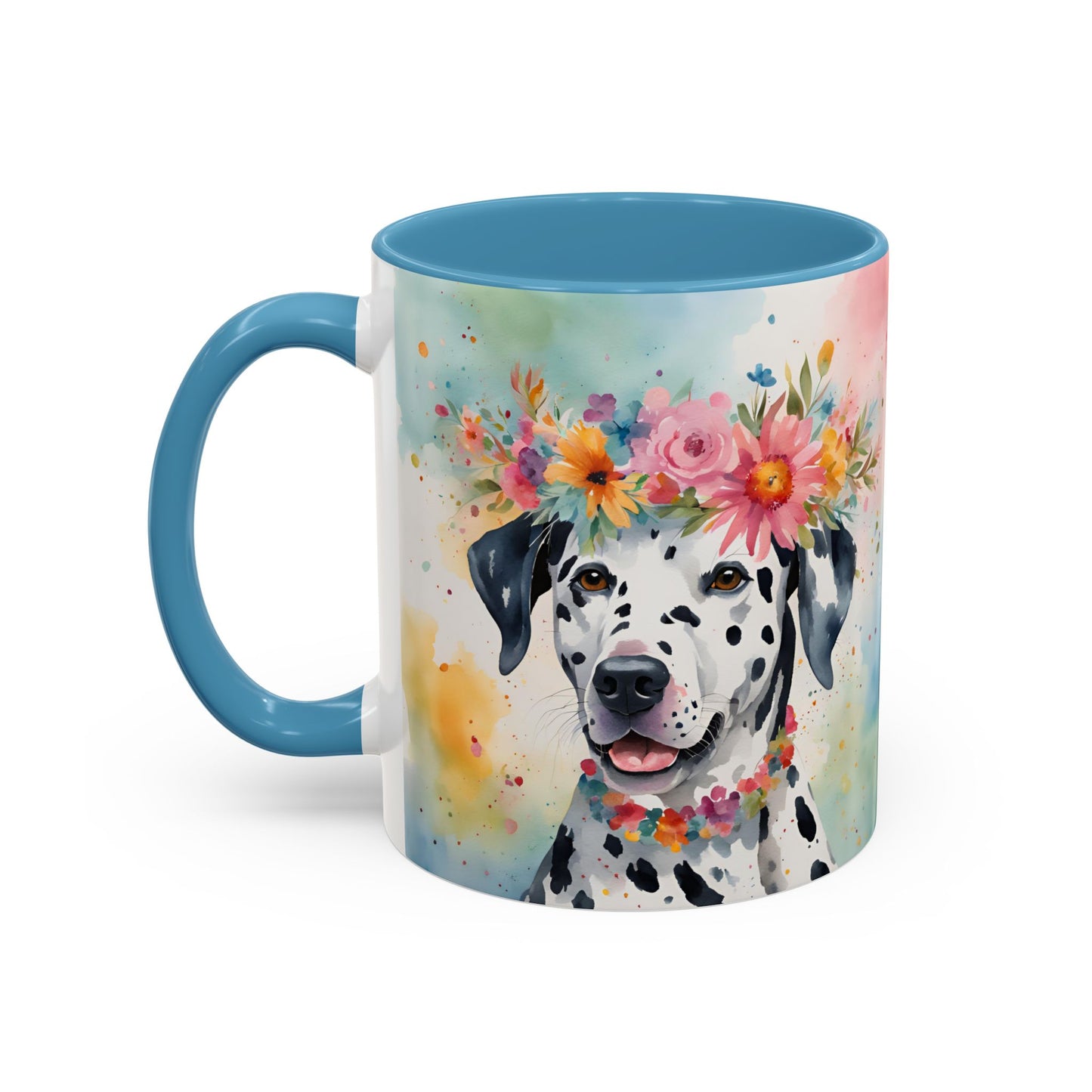Dalmatian 02 Accent Coffee Mug - Dog Lover Gift