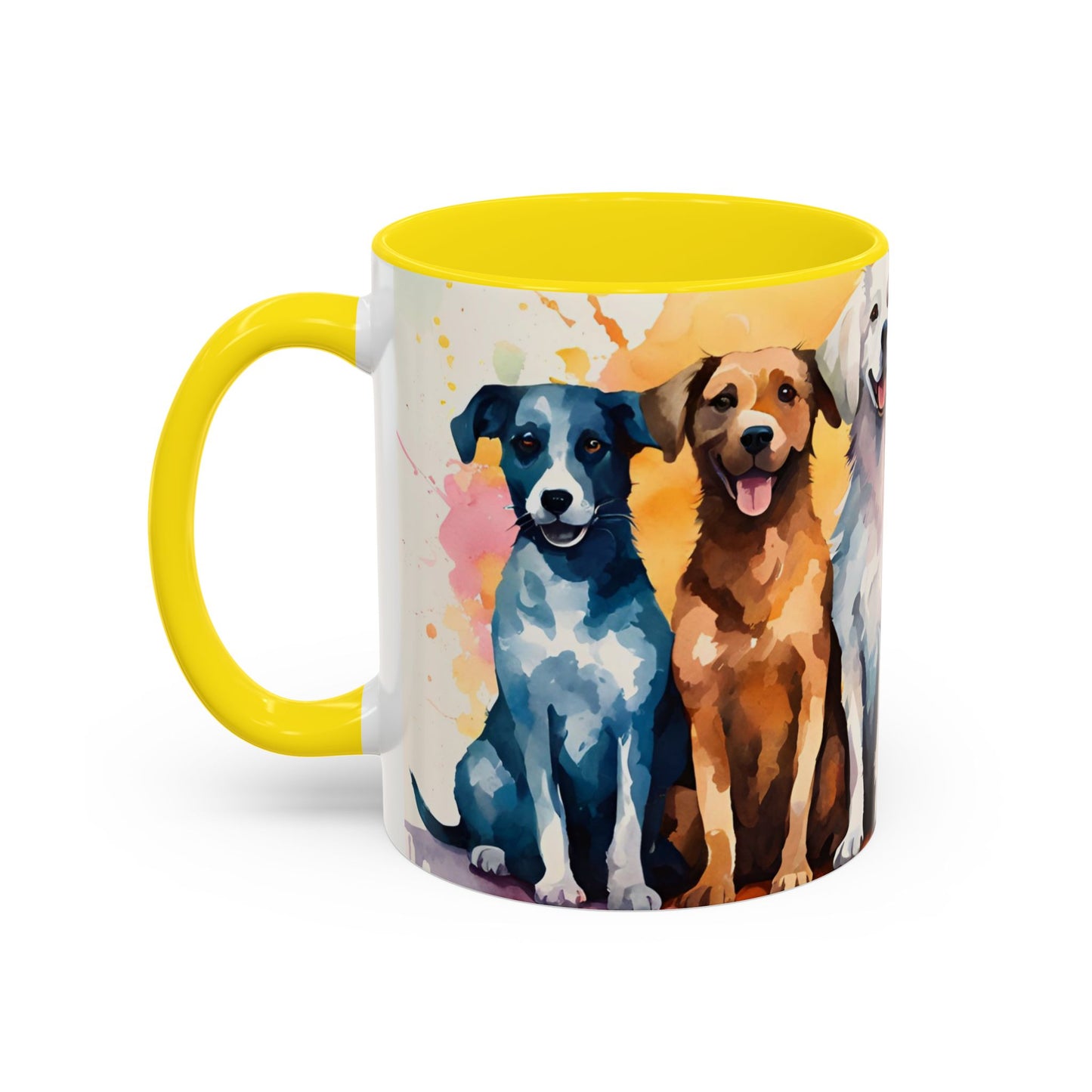 Multicoloured Doggies 07 Accent Mug 11oz