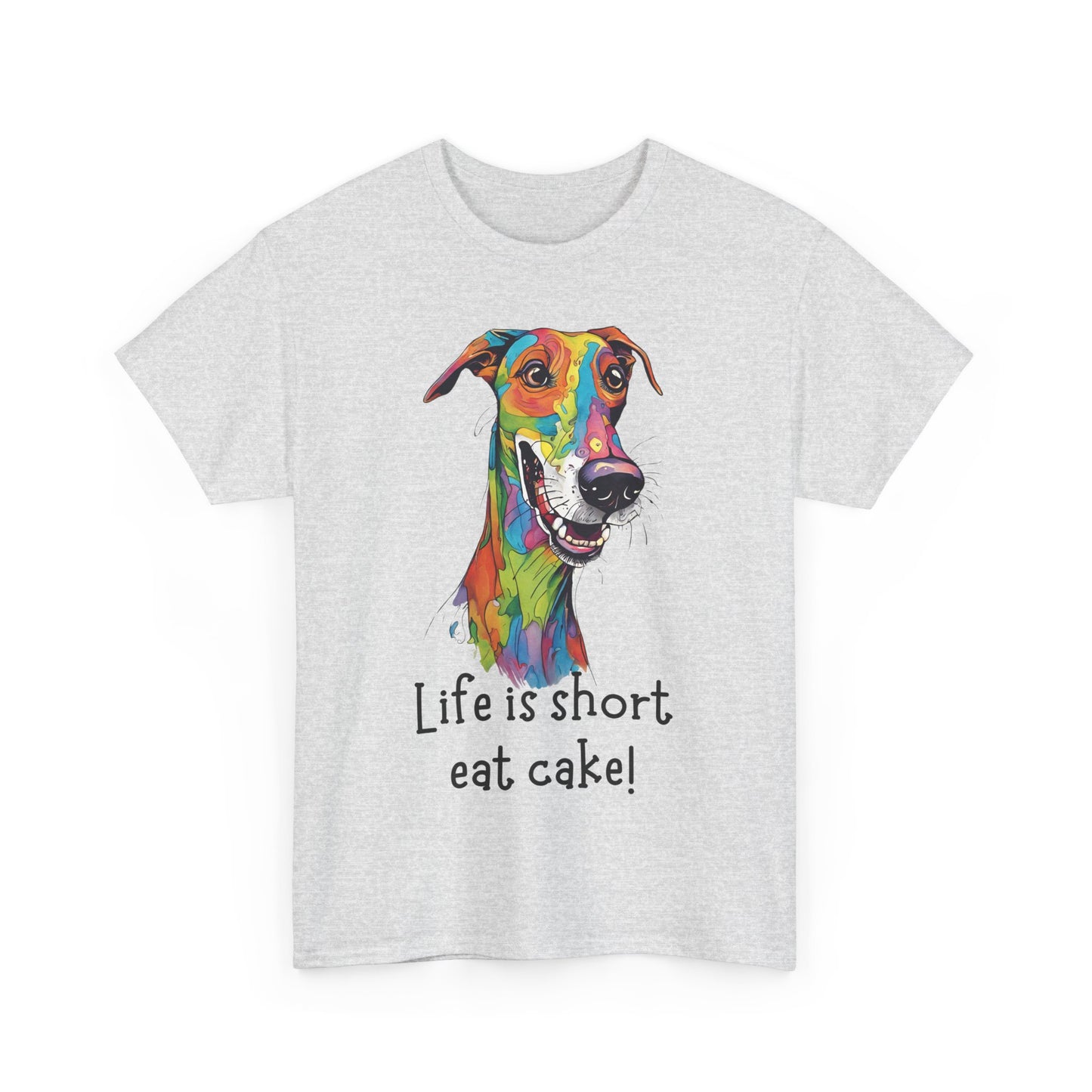 Life Is Short, Eat Cake! Unisex Heavy Cotton Tee
