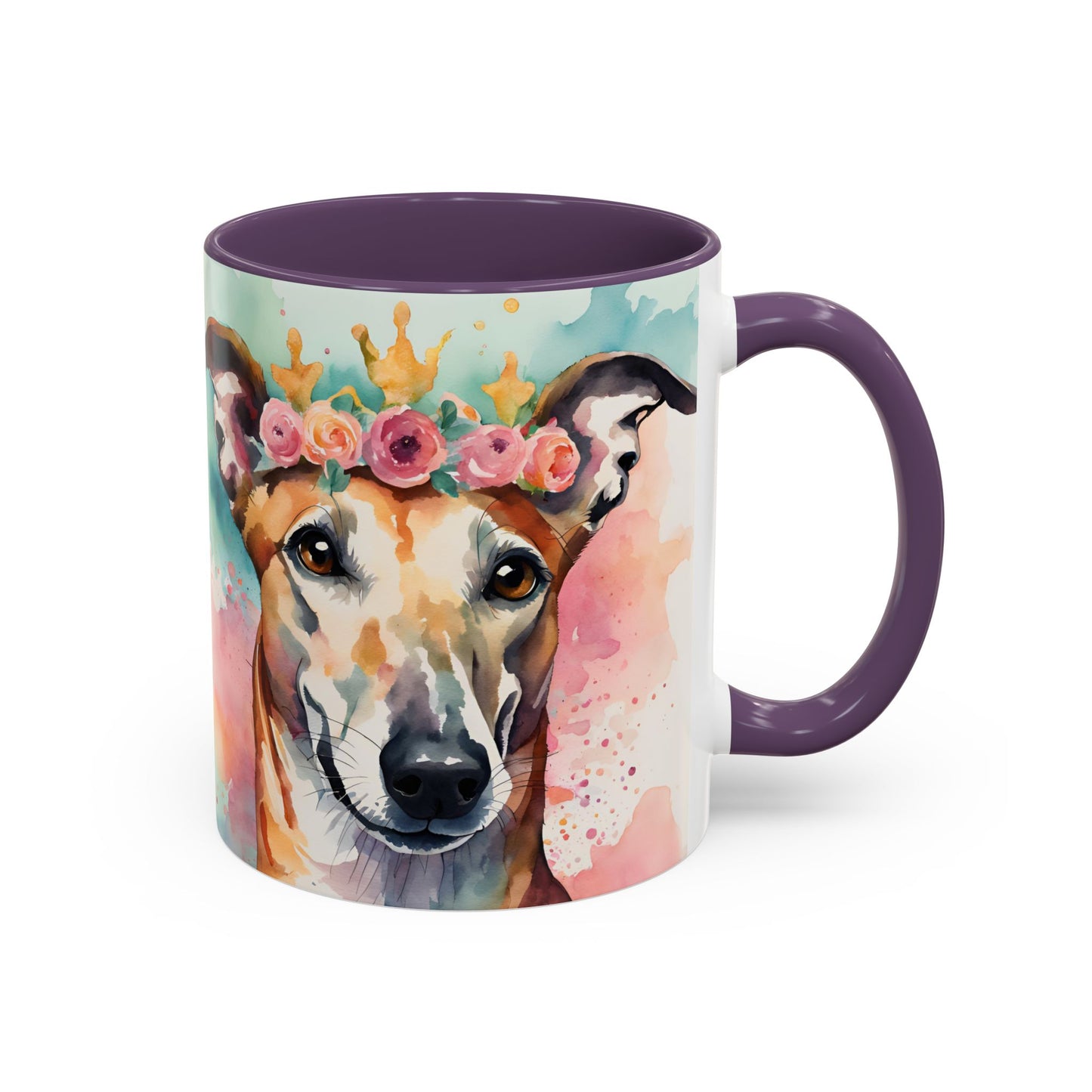 Greyhound 04 Accent Coffee Mug - Dog Lover Gift