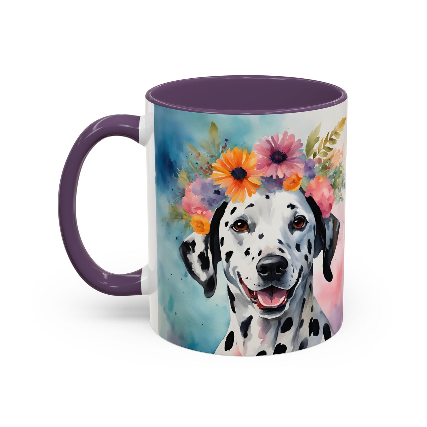 Dalmatian 03 Accent Coffee Mug - Dog Lover Gift