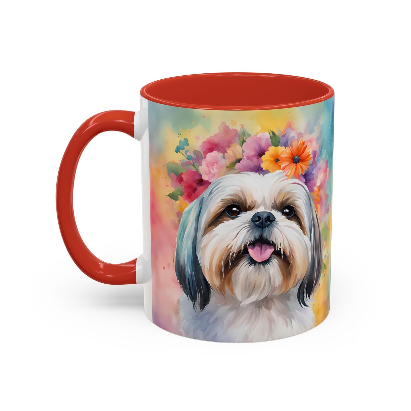 Shih Tzu 01 Accent Coffee Mug - Dog Lover Gift