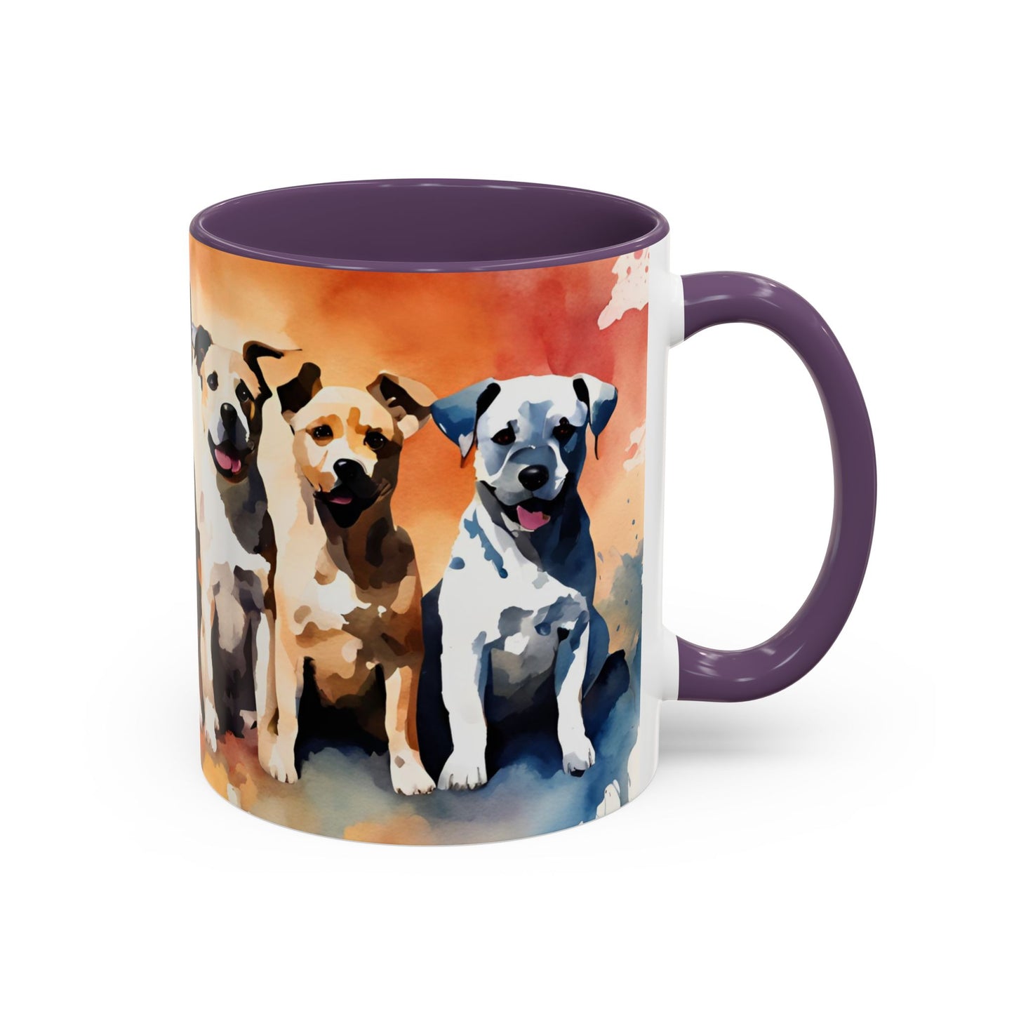 Multicoloured Doggies 04 Accent Mug 11oz