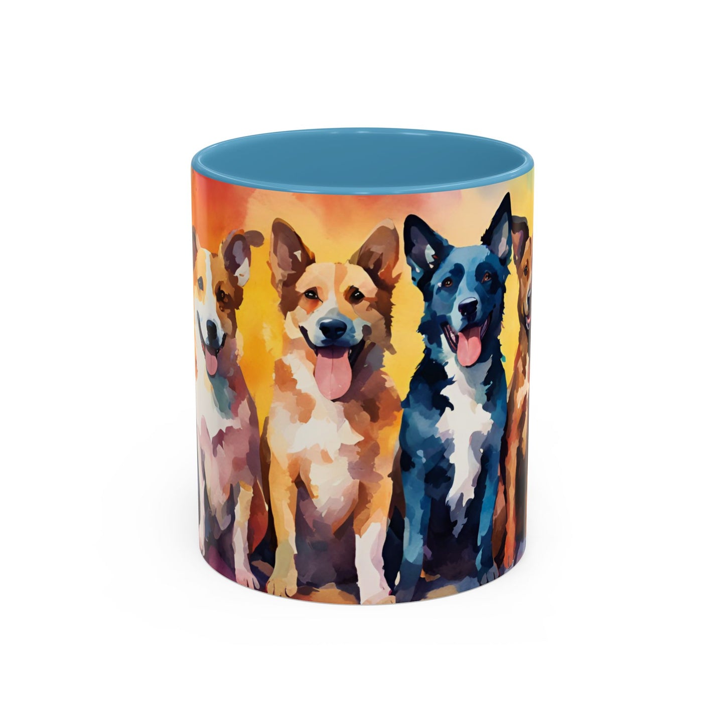 Multicoloured Doggies 03 Accent Mug 11oz
