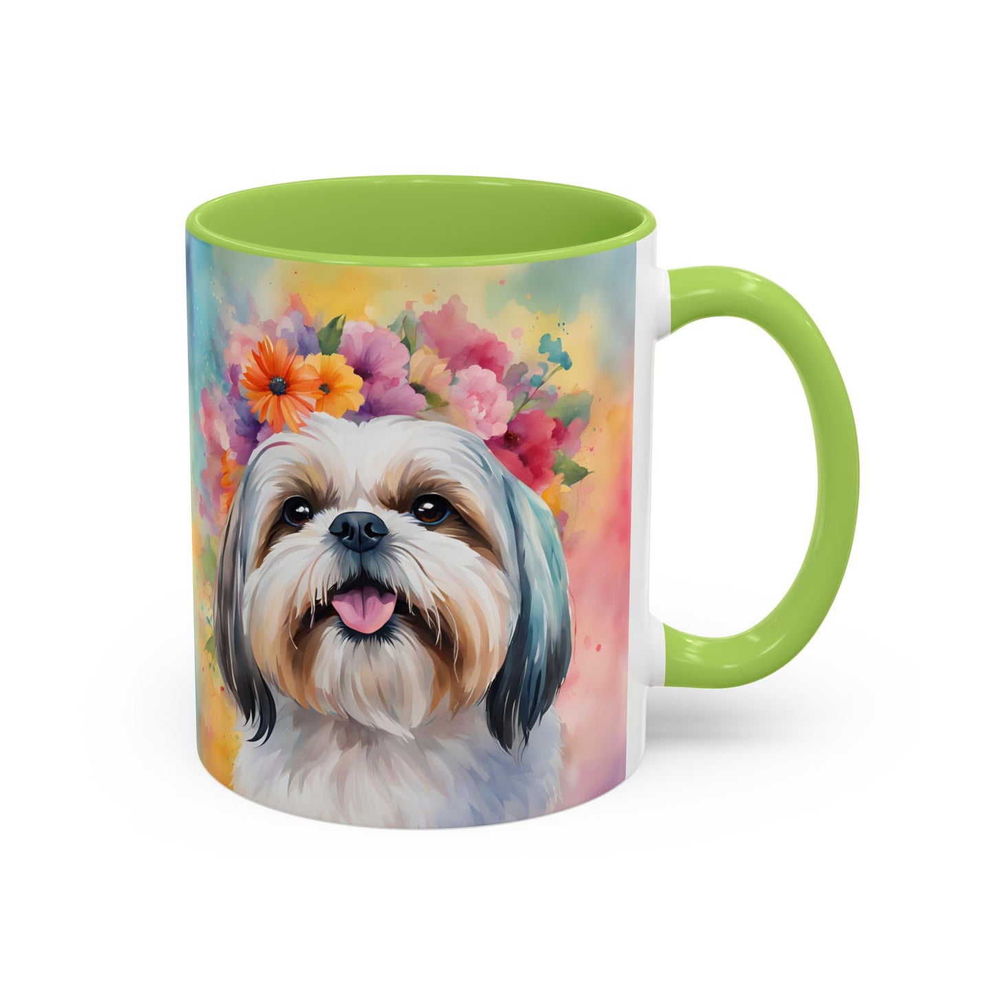Shih Tzu 01 Accent Coffee Mug - Dog Lover Gift