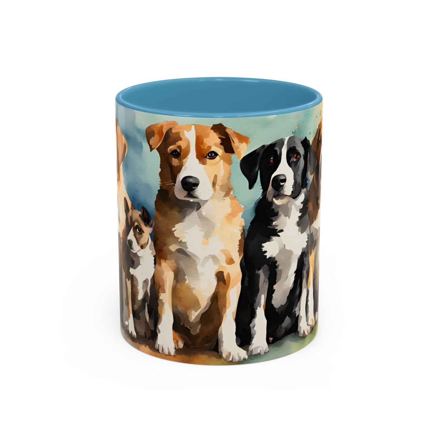 Multicoloured Doggies 09 Accent Mug 11oz