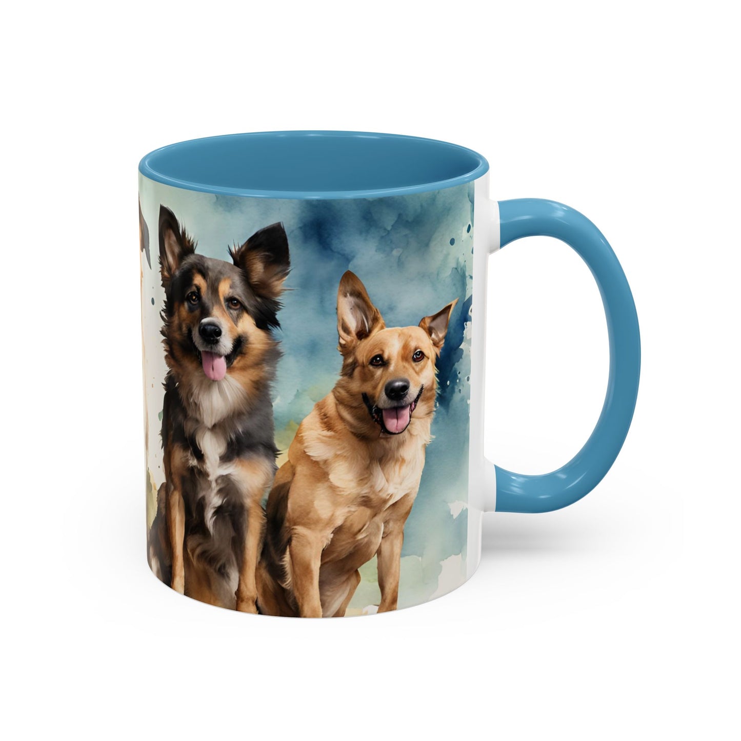 Multicoloured Doggies 06 Accent Mug 11oz