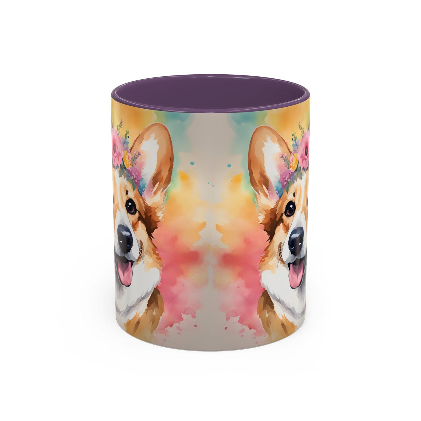 Corgi 02 Accent Coffee Mug - Dog Lover Gift