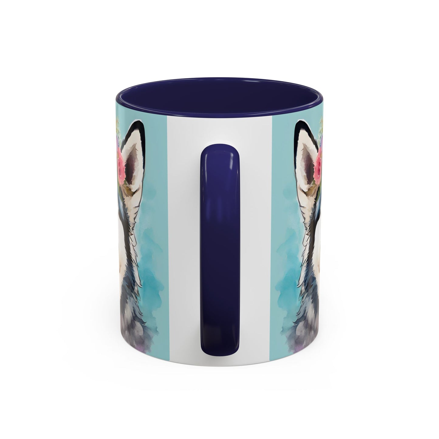 Husky 02 Accent Coffee Mug - Dog Lover Gift