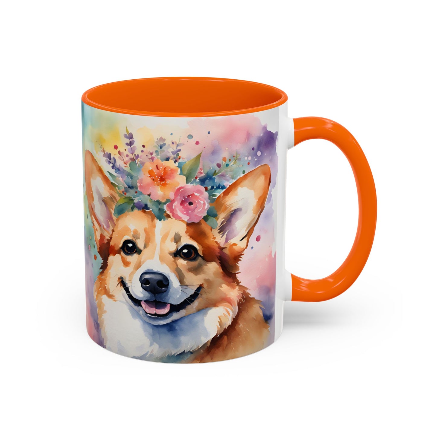 Corgi 04 Accent Coffee Mug - Dog Lover Gift