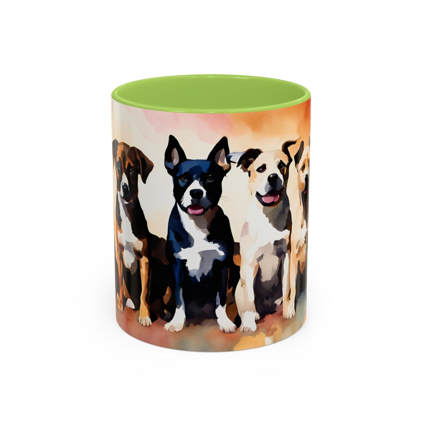 Multicoloured Doggies 04 Accent Mug 11oz