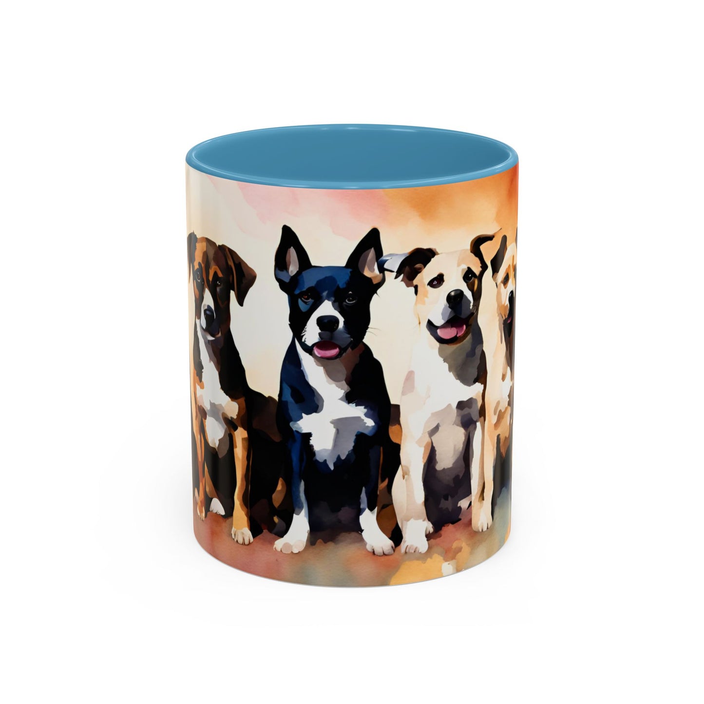 Multicoloured Doggies 04 Accent Mug 11oz