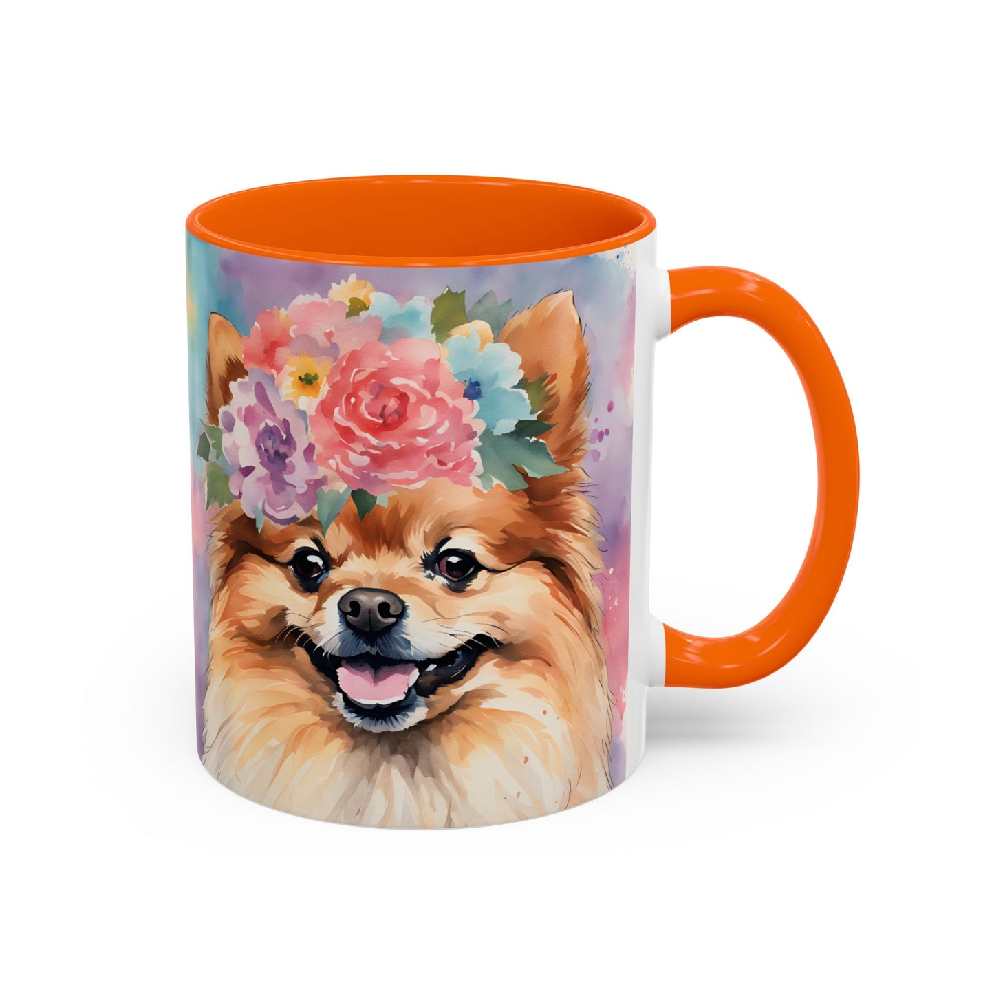 Pomeranian 01 Accent Coffee Mug - Dog Lover Gift