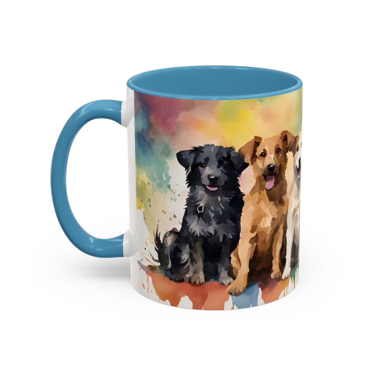 Multicoloured Doggies 02 Accent Mug 11oz