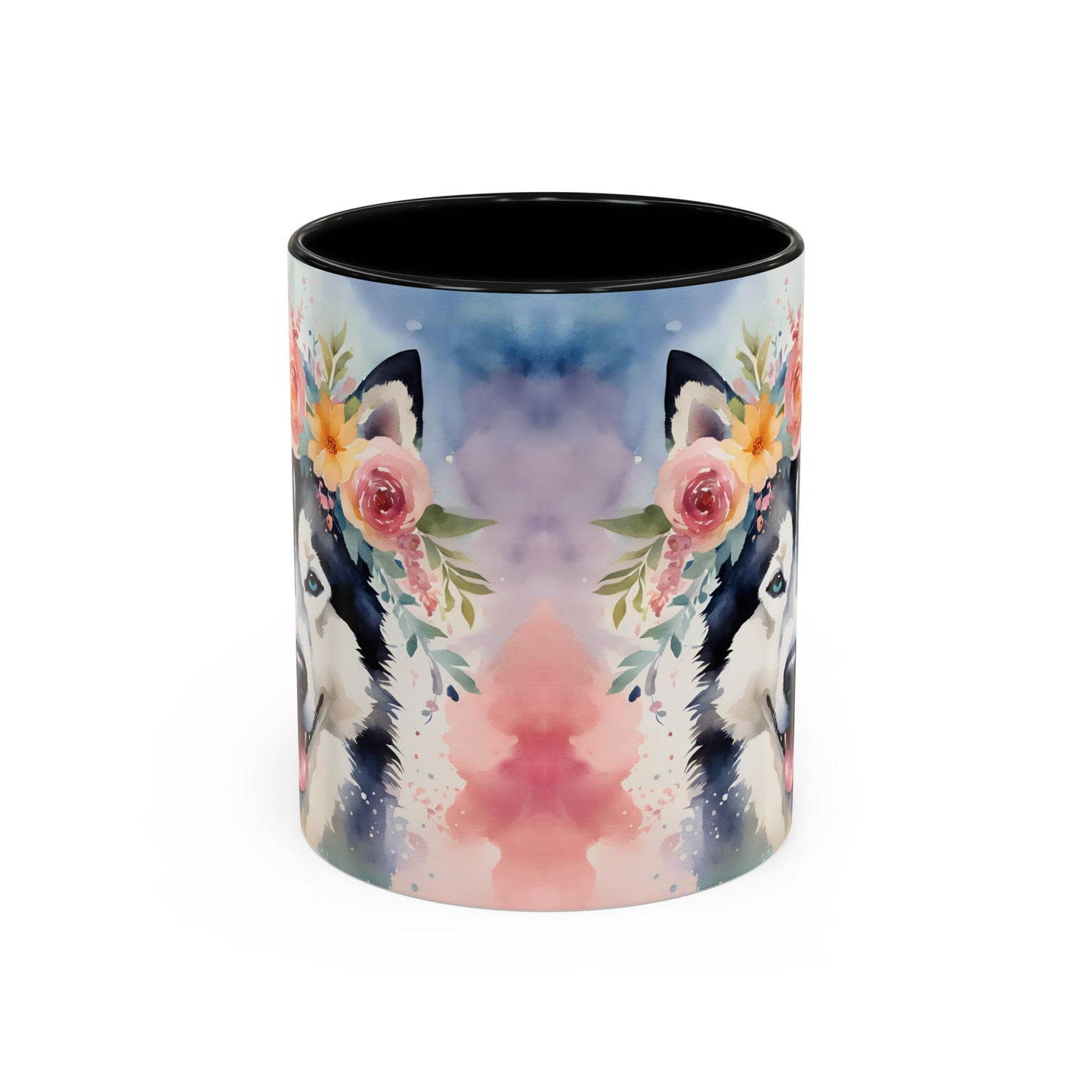 Husky 03 Accent Coffee Mug - Dog Lover Gift