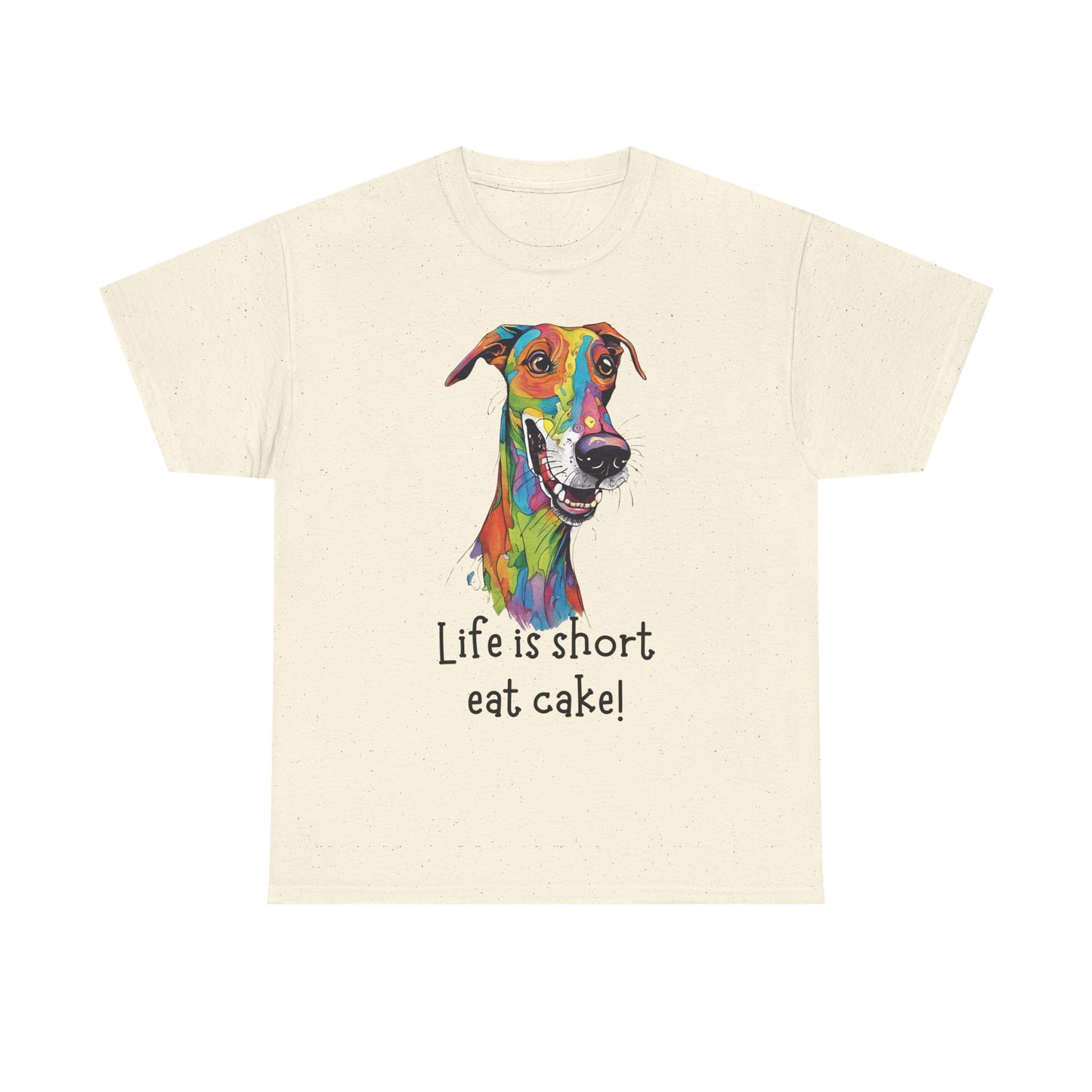Life Is Short, Eat Cake! Unisex Heavy Cotton Tee