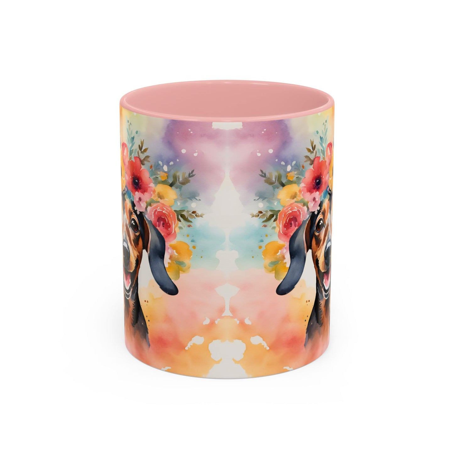Dachshund 02 Accent Coffee Mug - Dog Lover Gift