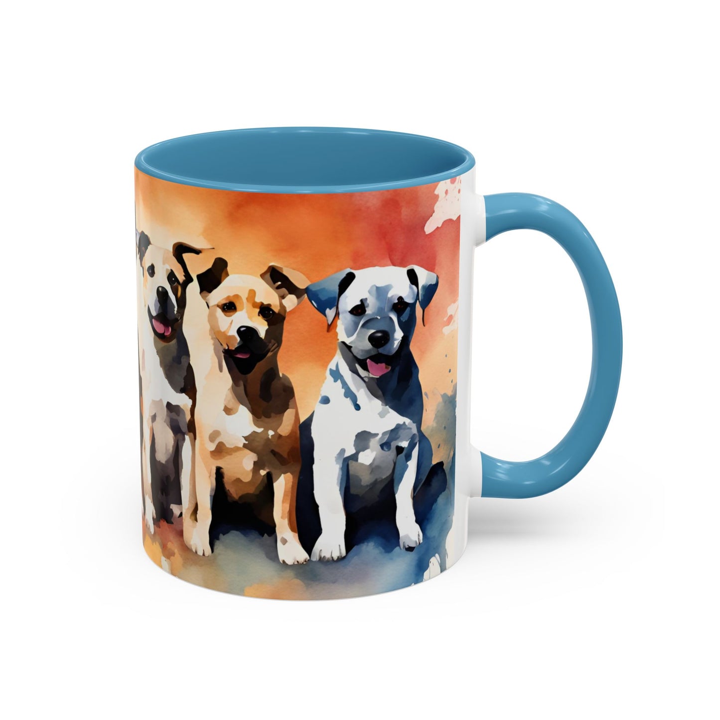 Multicoloured Doggies 04 Accent Mug 11oz