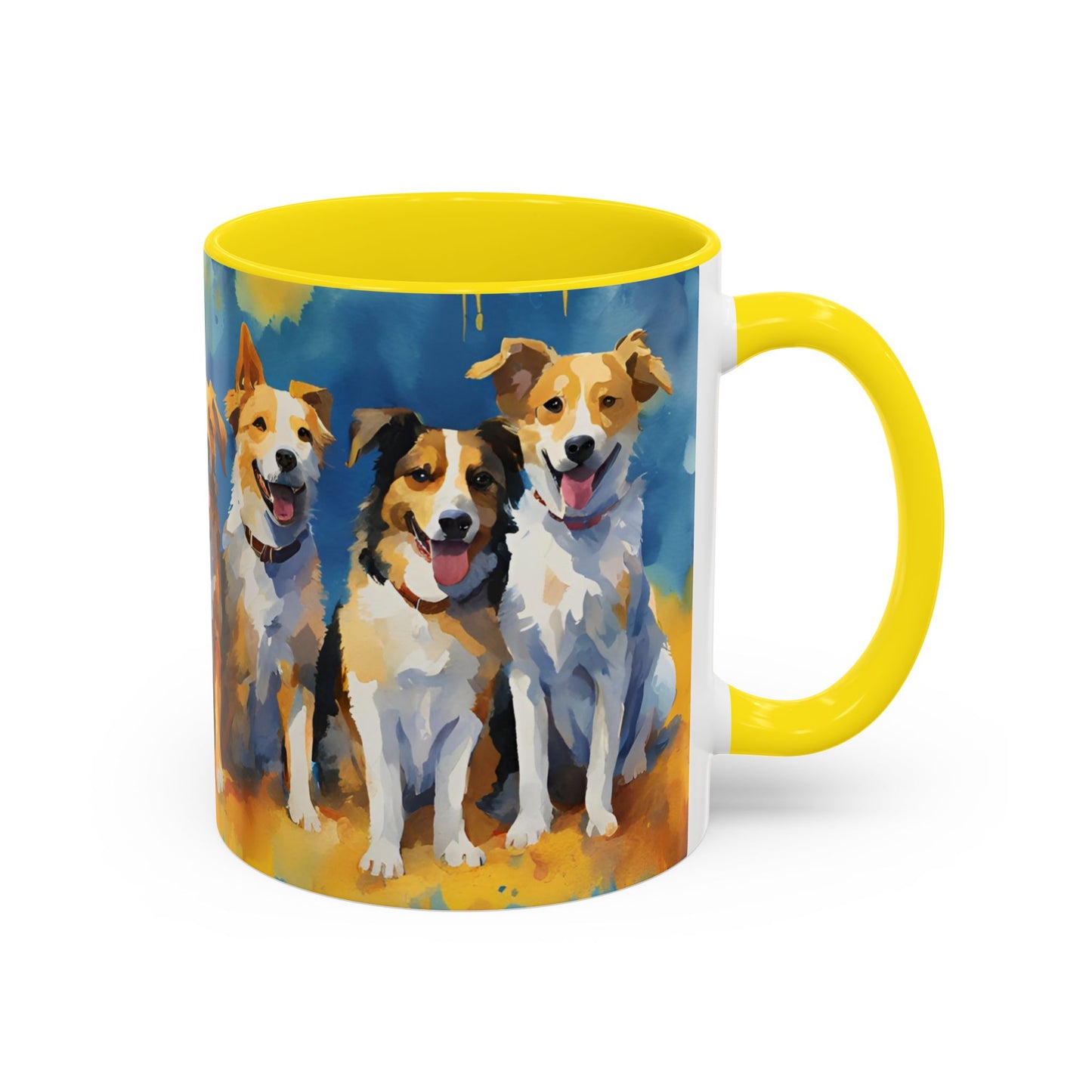 Multicolored Doggies 01 Accent Mug 11oz