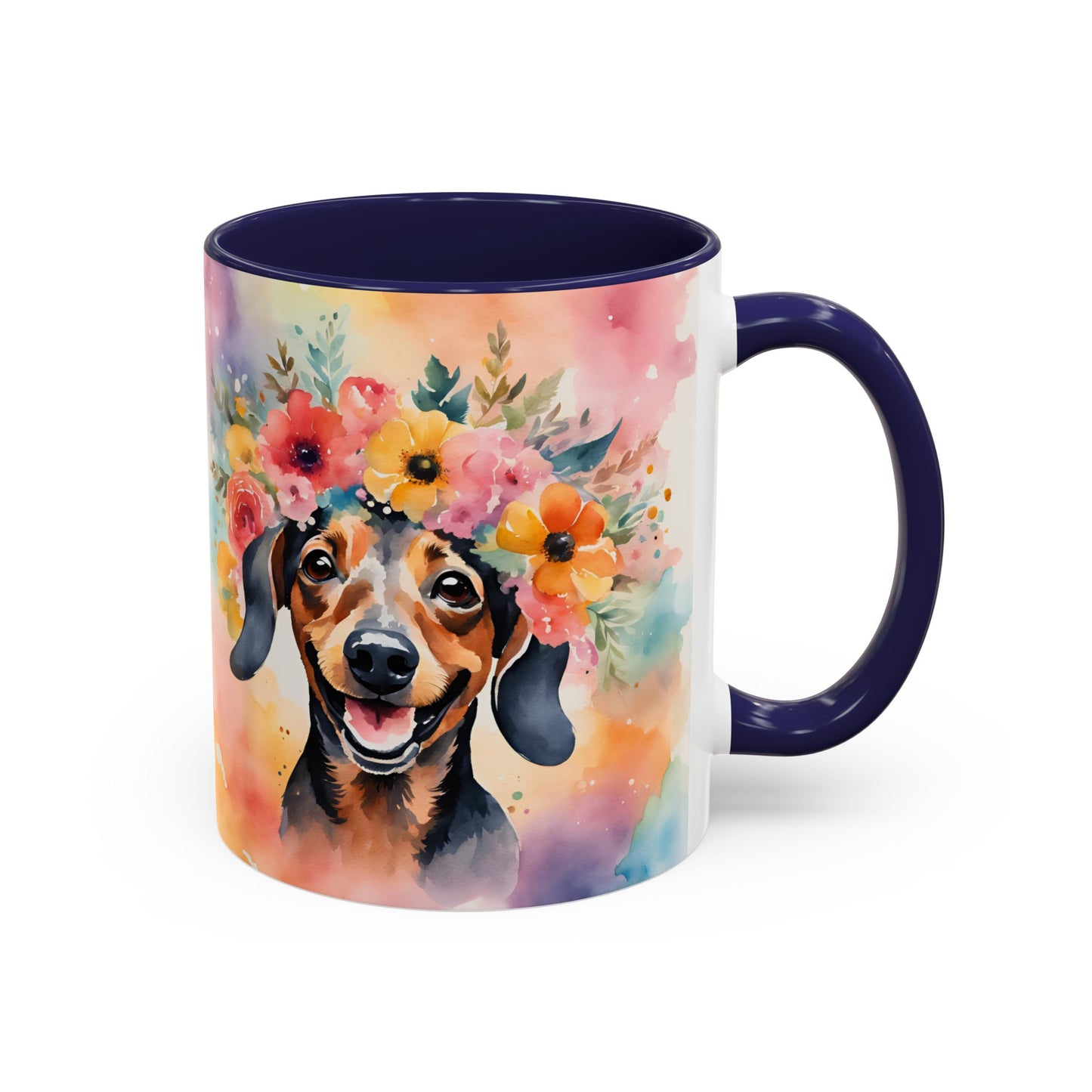 Dachshund 02 Accent Coffee Mug - Dog Lover Gift